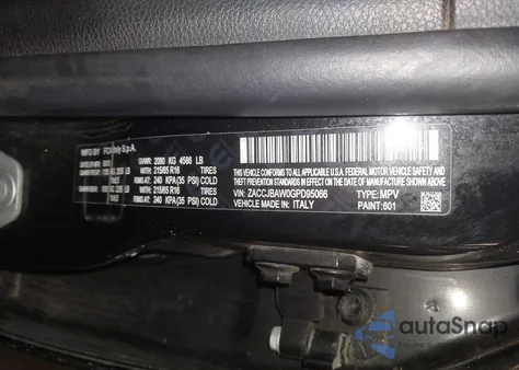 2016 Jeep Renegade Sport from USA, damaged, VIN ZACCJBAW0GPD95066